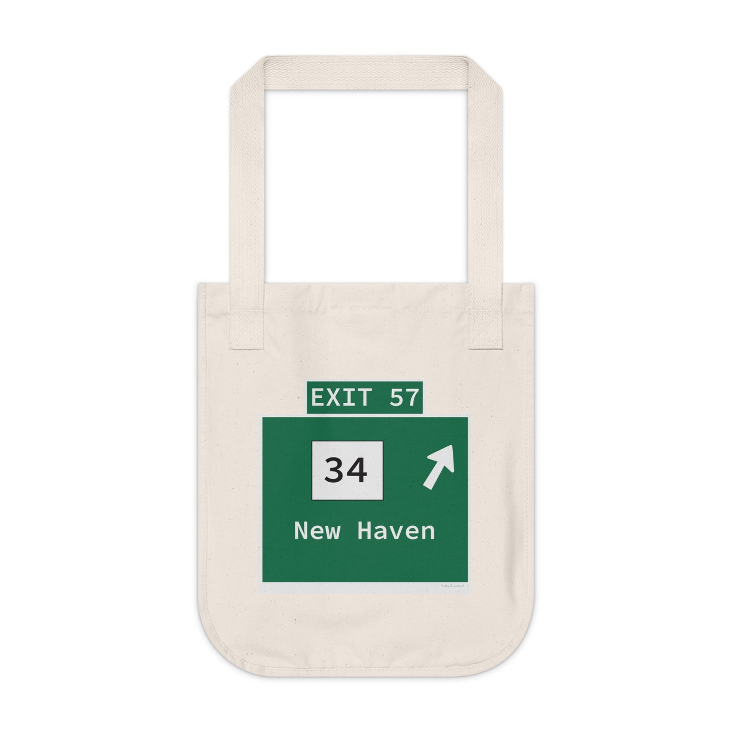 Vintage WCP Exit 57 Sign Organic Canvas Tote Bag
