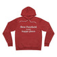 New Fairfield Is My Happy Place Unisex Sponge Fleece Pullover Hoodie