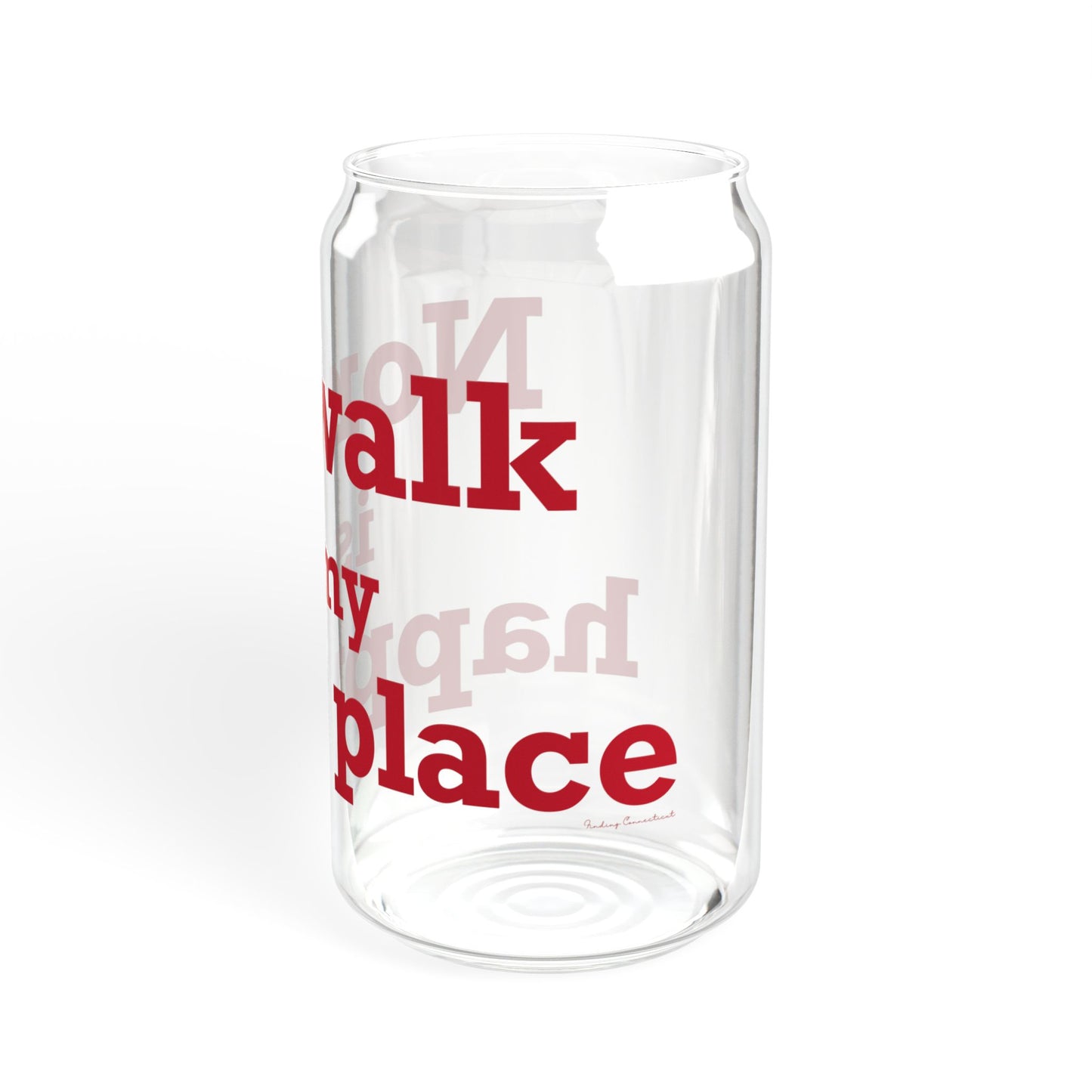 Norwalk is my Happy Place Sipper Glass, 16oz