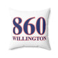 860 Willington, Red, White & Blue  Spun Polyester Square Pillow