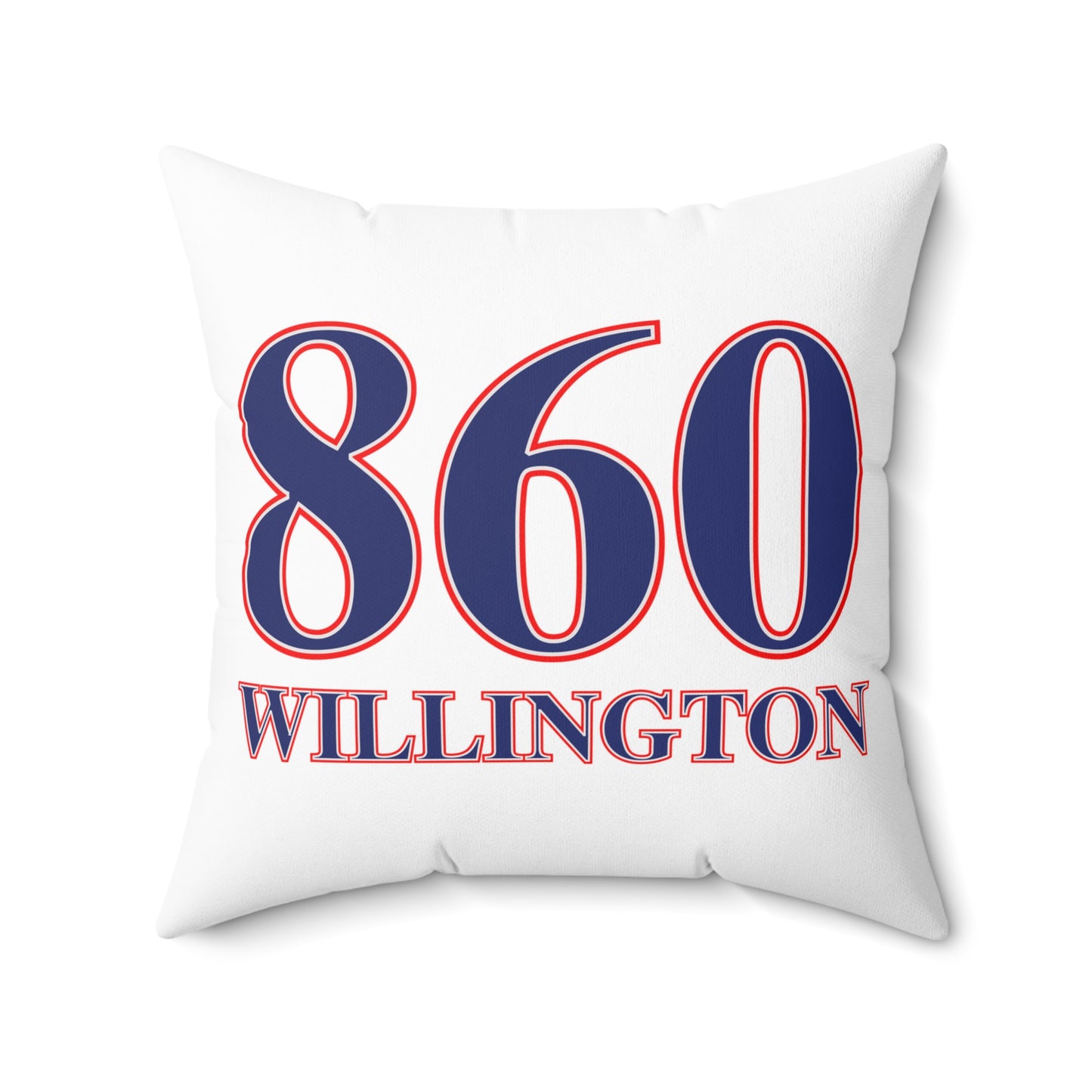860 Willington, Red, White & Blue  Spun Polyester Square Pillow