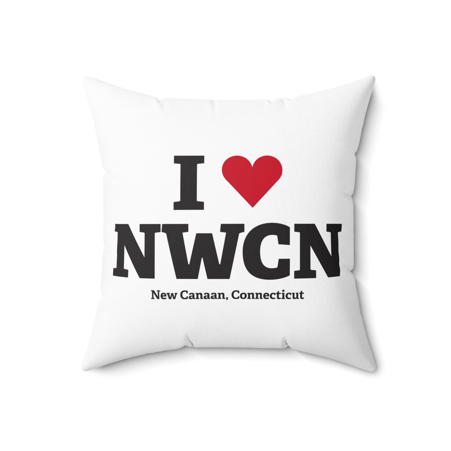 I Heart NWCN Spun Polyester Square Pillow
