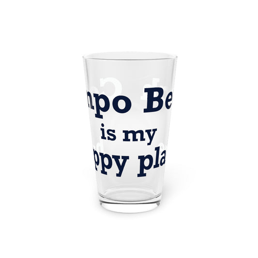 Compo Beach Is My Happy Place Pint Glass, 16oz