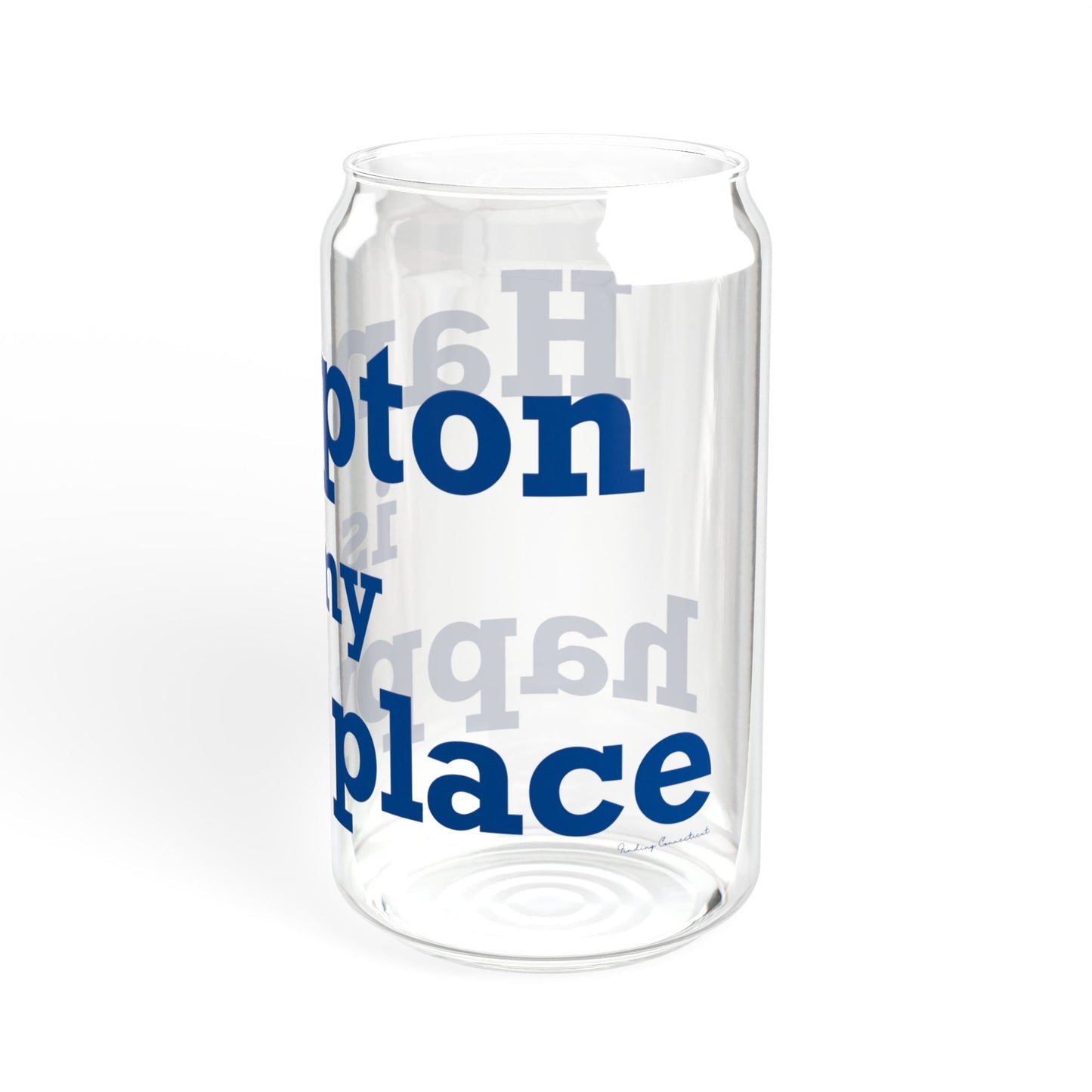 Hampton is My Happy Place Sipper Glass, 16oz