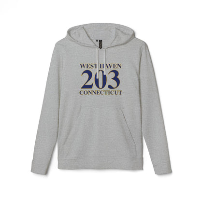 West Haven 203 Connecticut adidas Unisex Fleece Hoodie