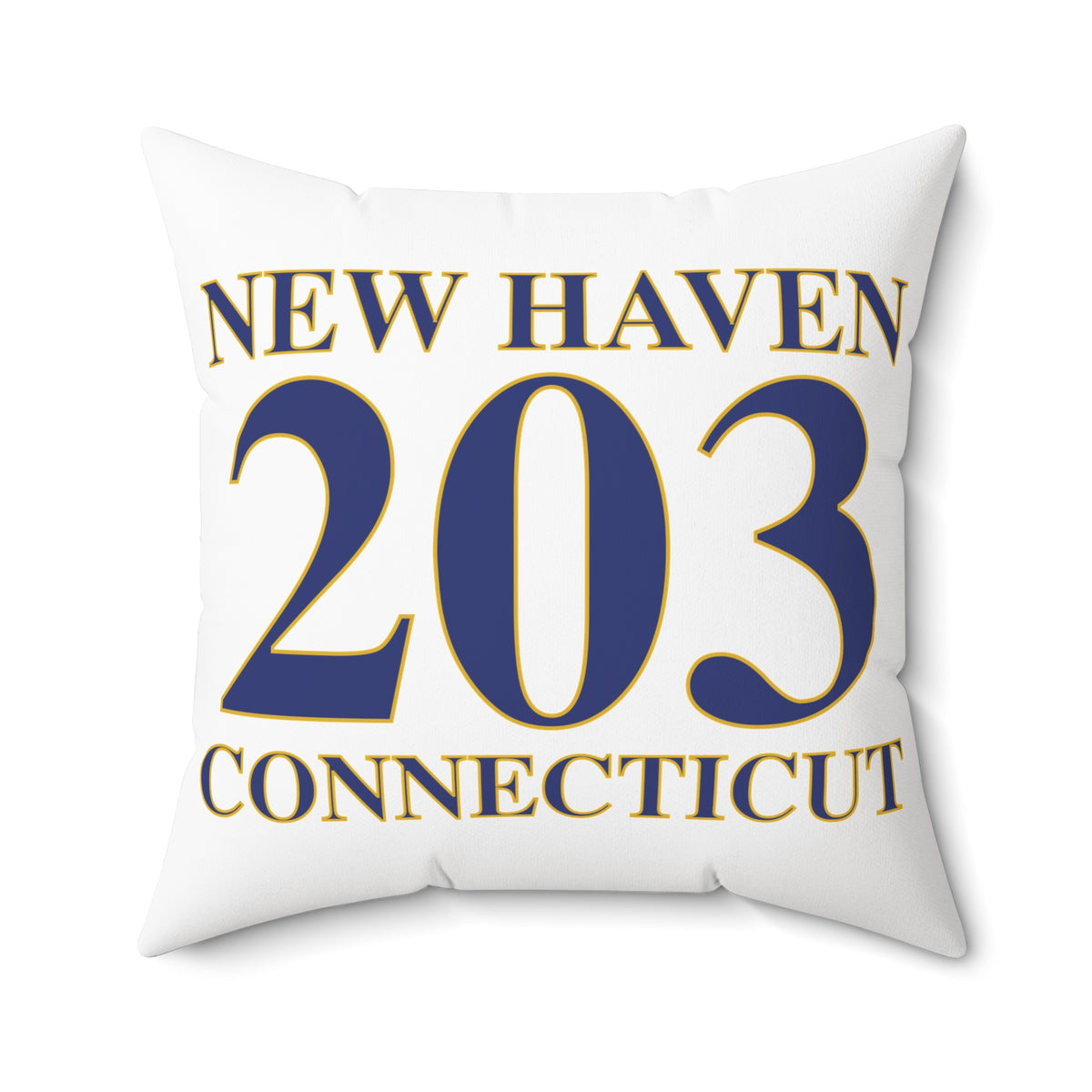 New Haven 203 Connecticut Polyester Square Pillow