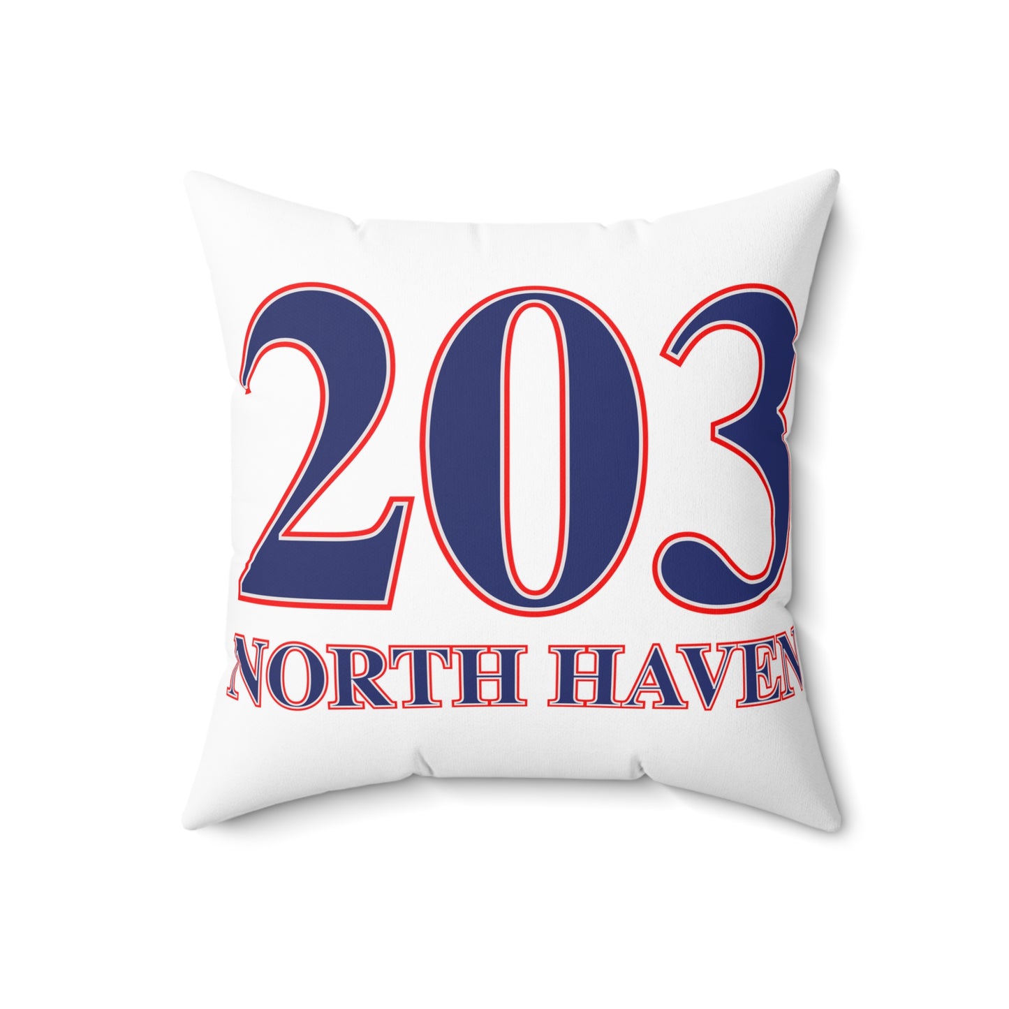 203 North Haven Red White & Blue Spun Polyester Square Pillow