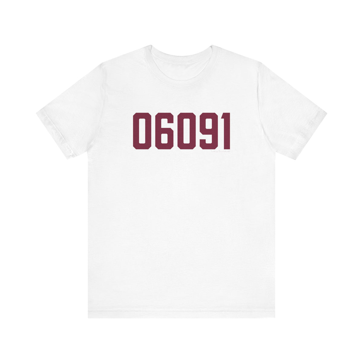06091 Hartland Connecticut Zip Code Unisex Jersey Short Sleeve T-Shirt
