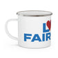 Love Fairfield Enamel Camping Mug