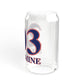 203 Silvermine Red, White & Blue Sipper Glass, 16oz