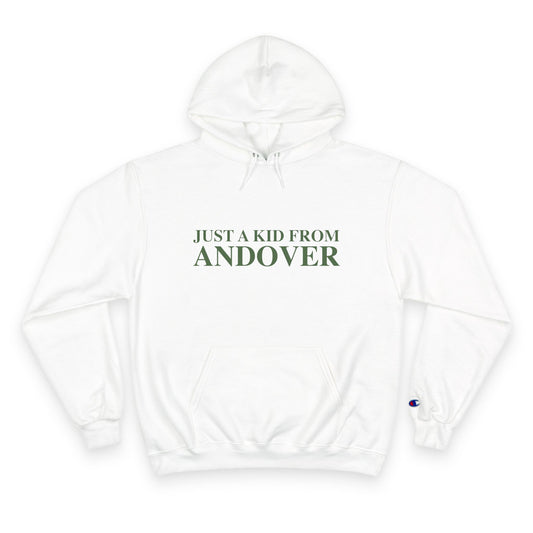Just a kid from Andover Champion Hoodie