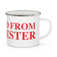 Just a kid from Manchester Enamel Camping Mug