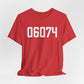 06074 - South Windsor CT Zip Code  Unisex Jersey Short Sleeve T-Shirt