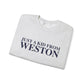 Just a kid from Weston Unisex Heavy Blend™ Crewneck Sweatshirt