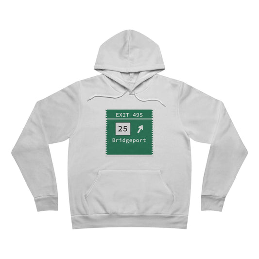 Vintage Merritt Parkway Exit 49S Sign Unisex Sponge Fleece Pullover Hoodie