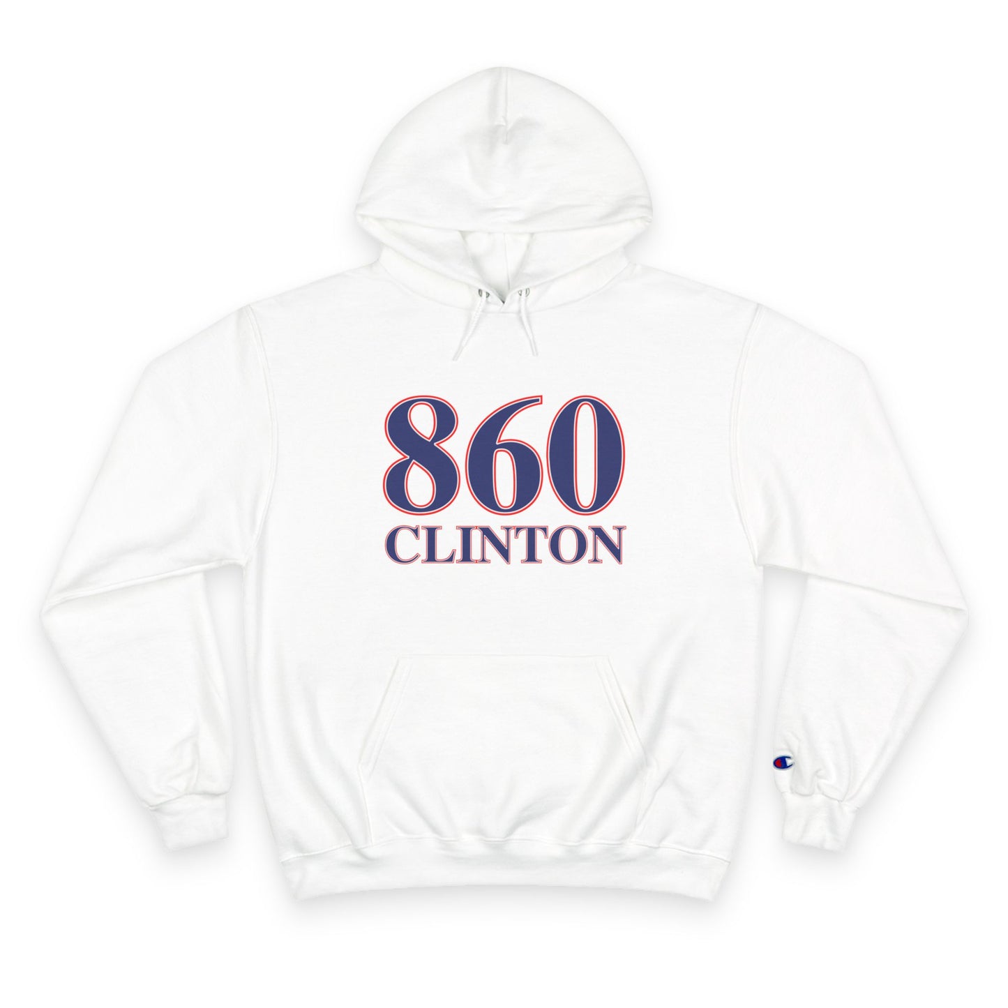 860 Clinton Red White & Blue Champion Hoodie