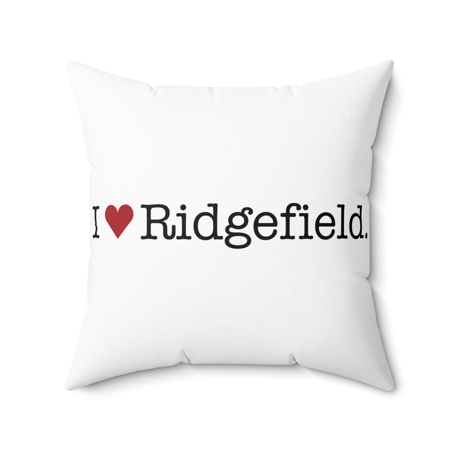 I Heart Ridgefield. Spun Polyester Square Pillow
