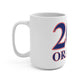 203 Orange Red White & Blue Mug 15oz