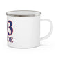 203 Monroe Red White & Blue Enamel Camping Mug