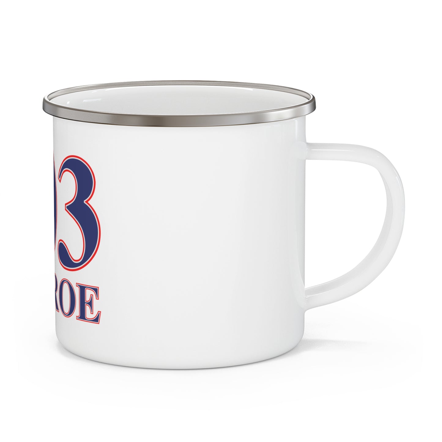 203 Monroe Red White & Blue Enamel Camping Mug
