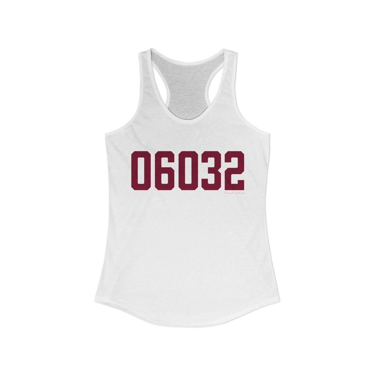 06032 Farmington Connecticut Zip Code Women's Ideal Racerback Tank Top