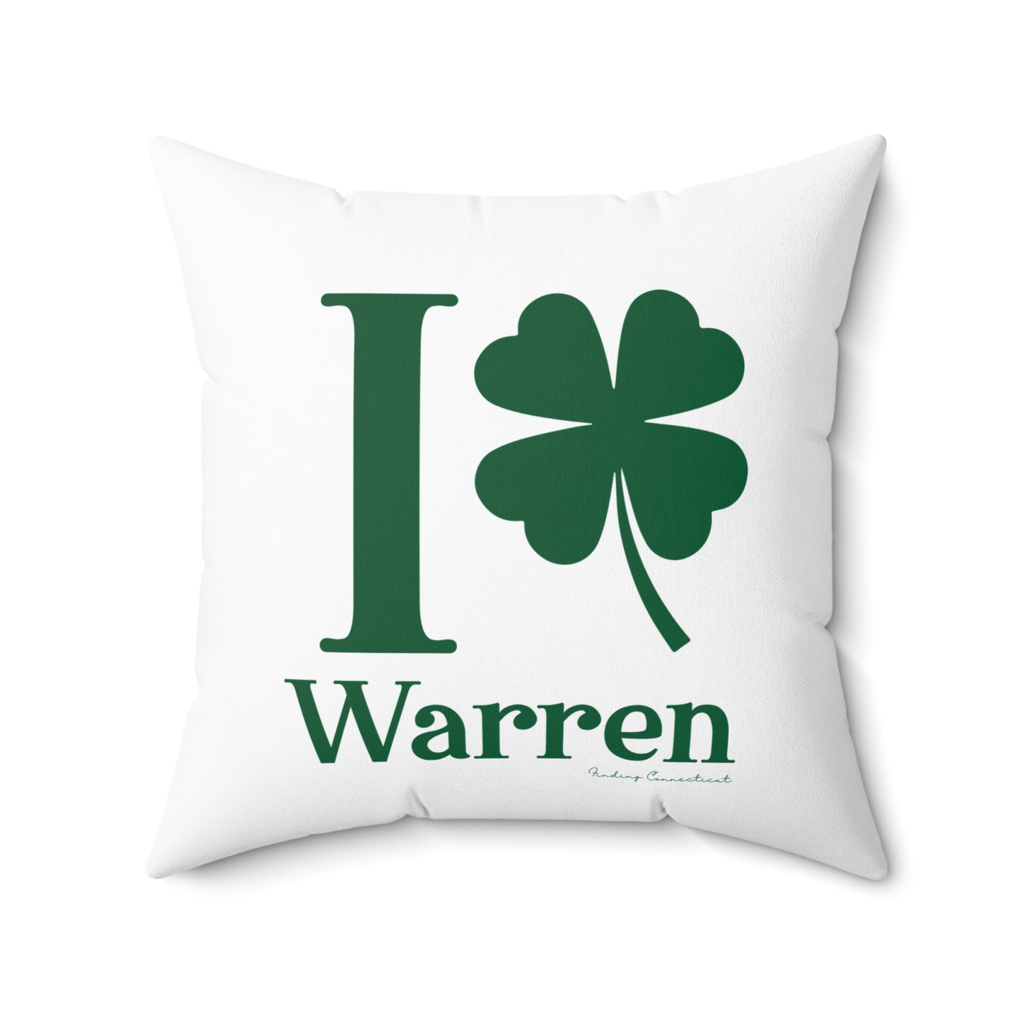 I Clover Warren Spun Polyester Square Pillow