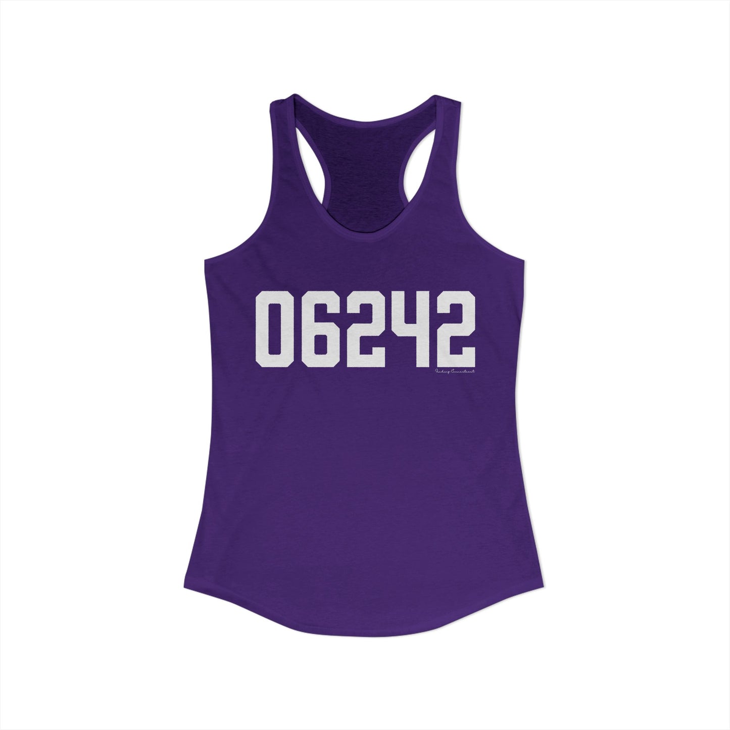 06242 Eastford CT Zip Code Women's Ideal Racerback Tank Top