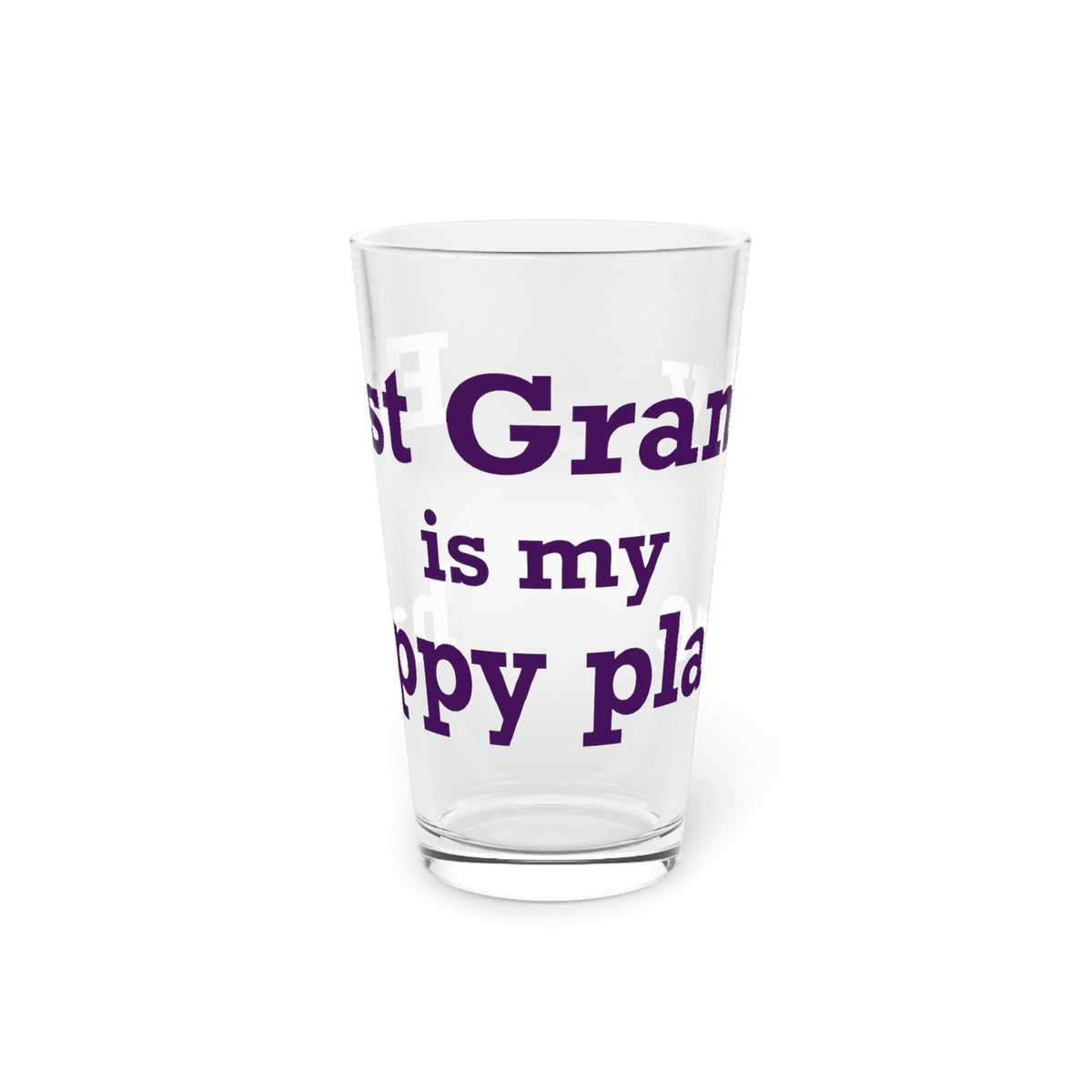 East Granby is My Happy Place Pint Glass, 16oz