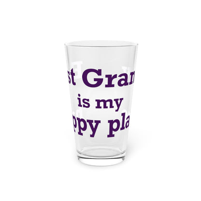 East Granby is My Happy Place Pint Glass, 16oz