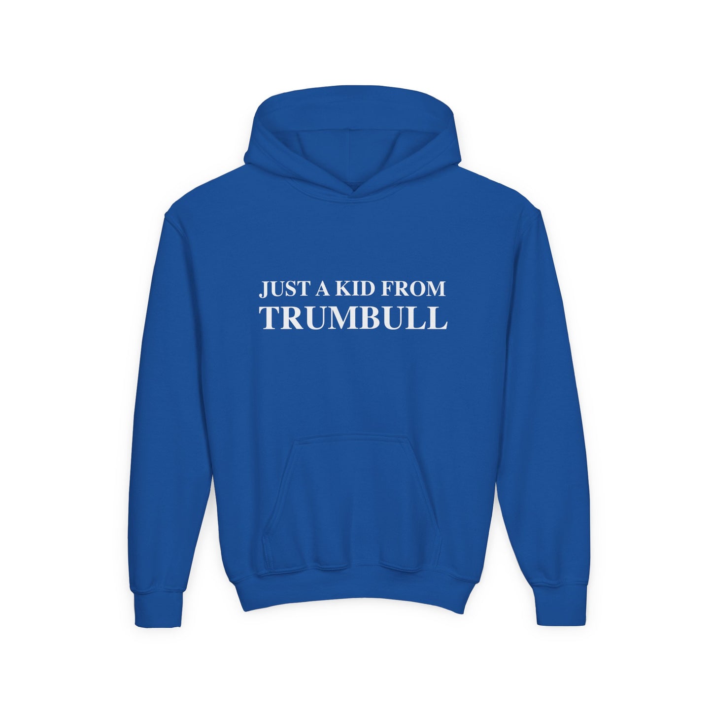 Just a kid from Trumbull  Youth Heavy Blend Hooded Sweatshirt