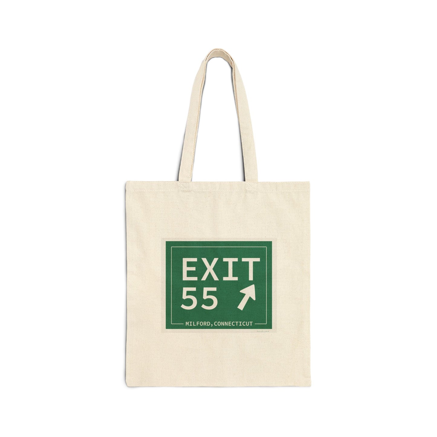 Vintage Exit 55 WCP Sign Cotton Canvas Tote Bag