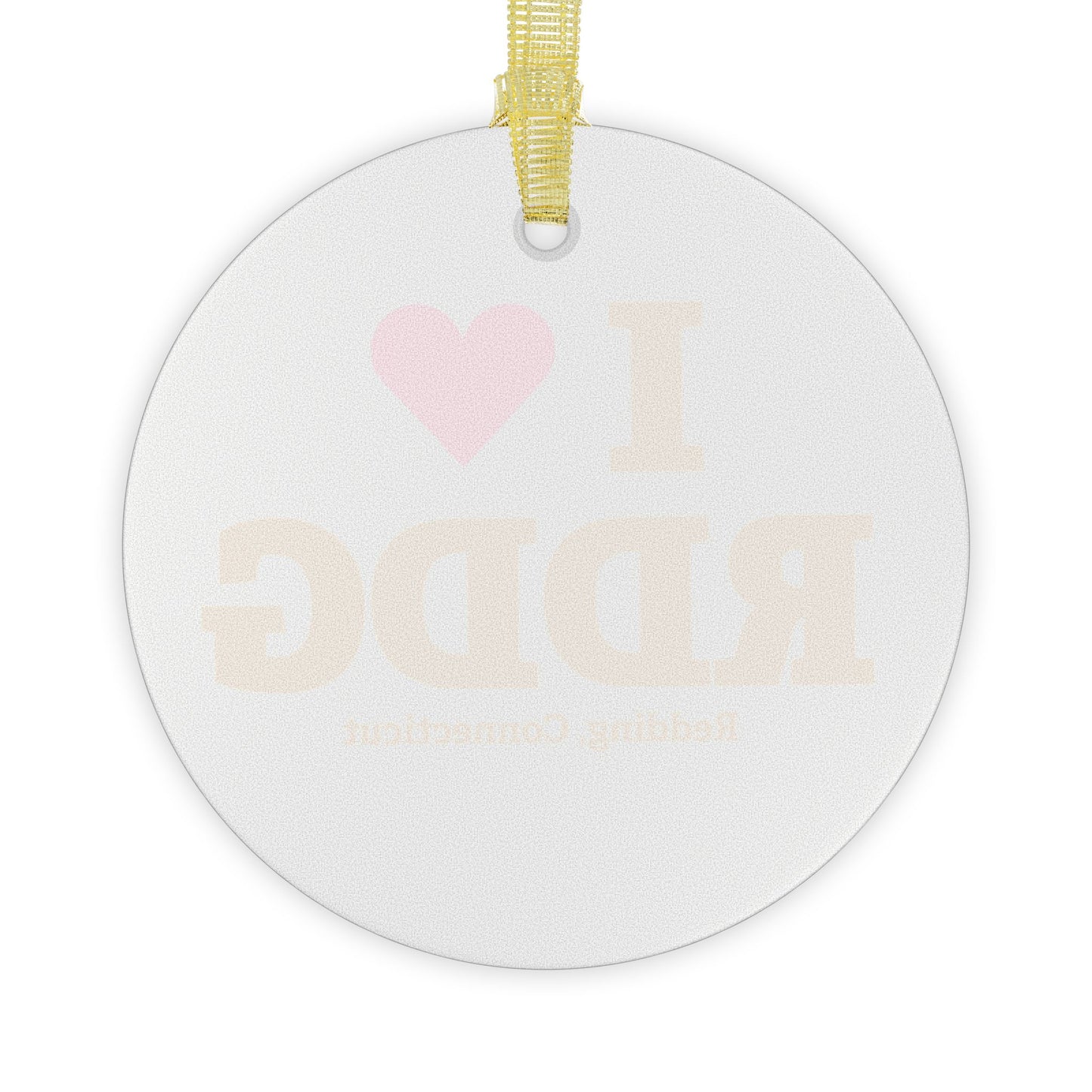 I Heart RDDG Glass Ornaments