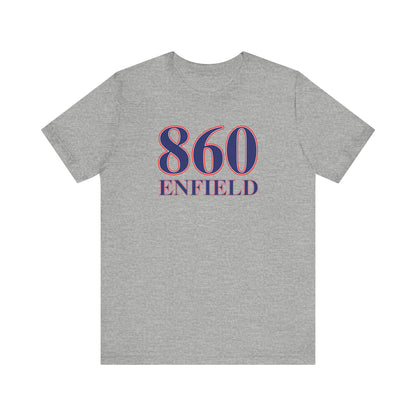 860 Enfield Red White & Blue Unisex Jersey Short Sleeve T-Shirt