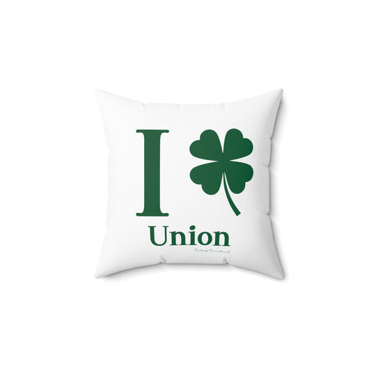 I Clover Union Spun Polyester Square Pillow