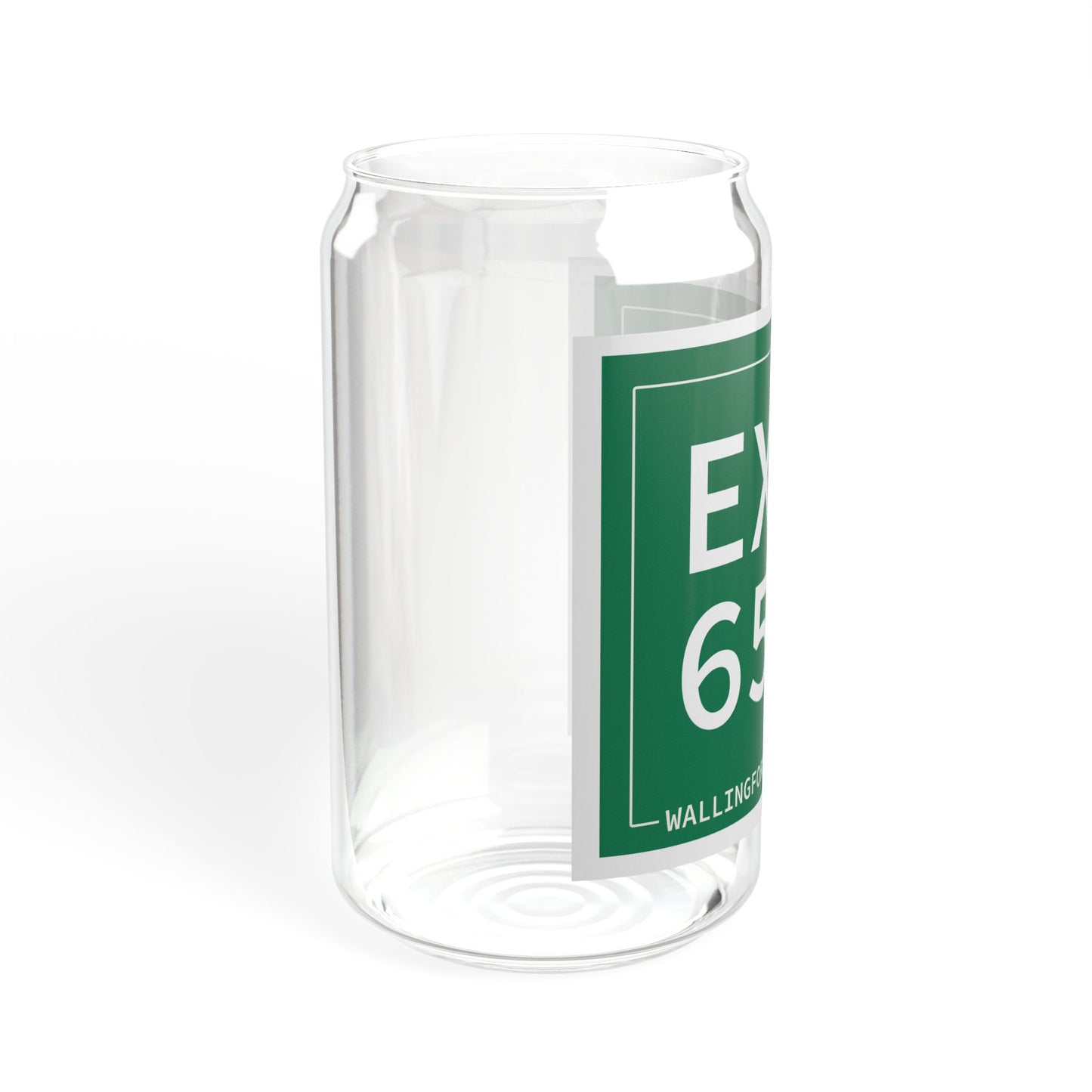 Vintage Exit 65 WCP Sign Sipper Glass, 16oz