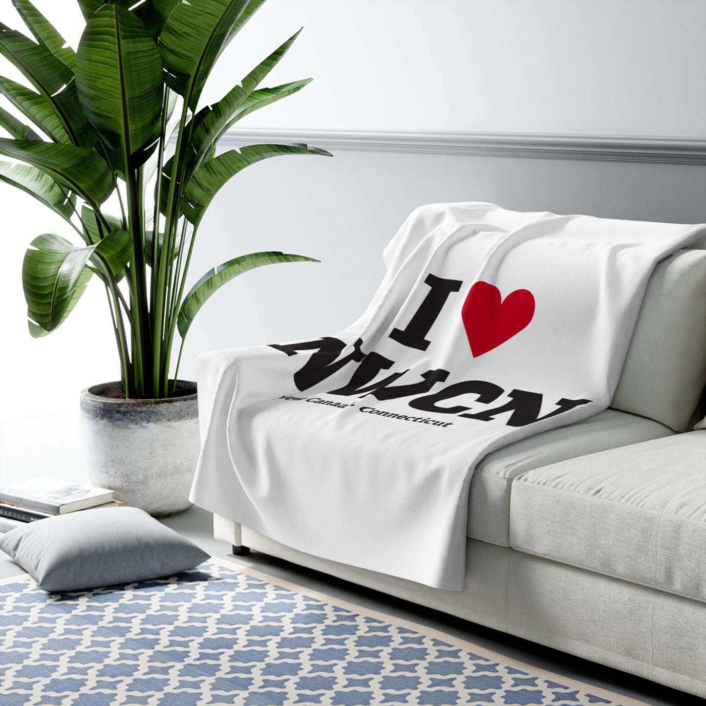 I Heart NWCN Sherpa Fleece Blanket
