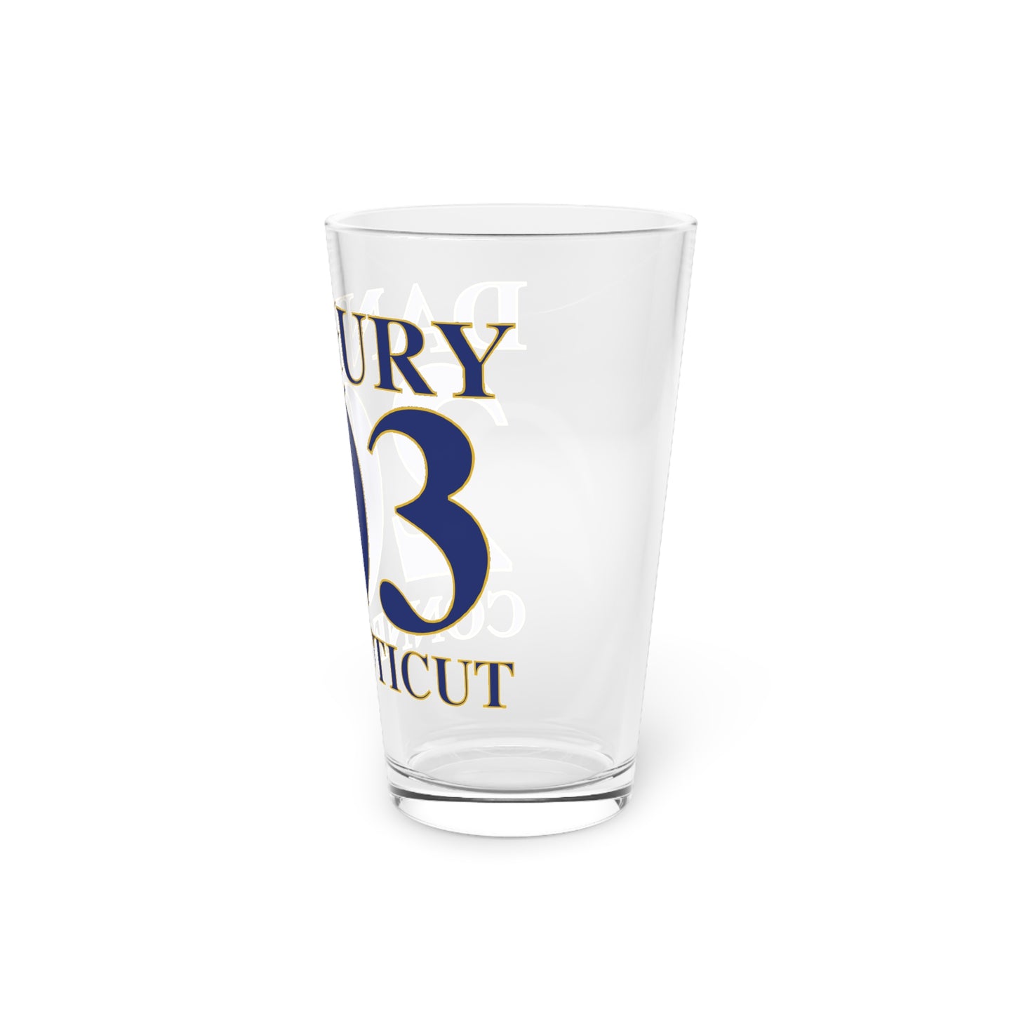 Danbury 203 Connecticut Pint Glass, 16oz