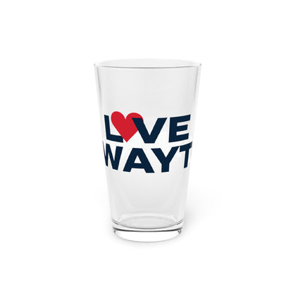 Love Rowayton Pint Glass, 16oz