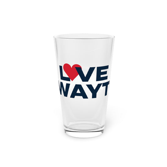 Love Rowayton Pint Glass, 16oz