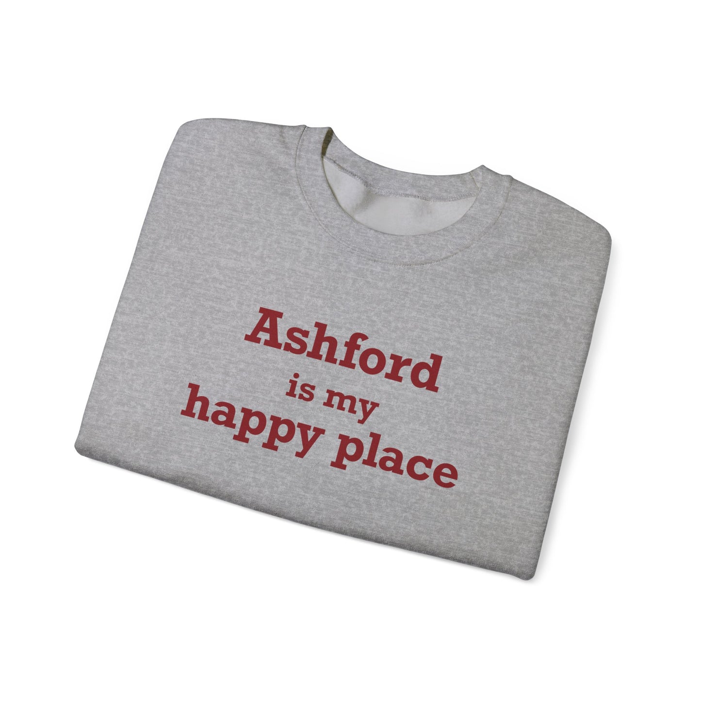 Ashford is My Happy Place Unisex Heavy Blend™ Crewneck Sweatshirt