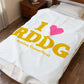 I Heart RDDG Velveteen Plush Blanket