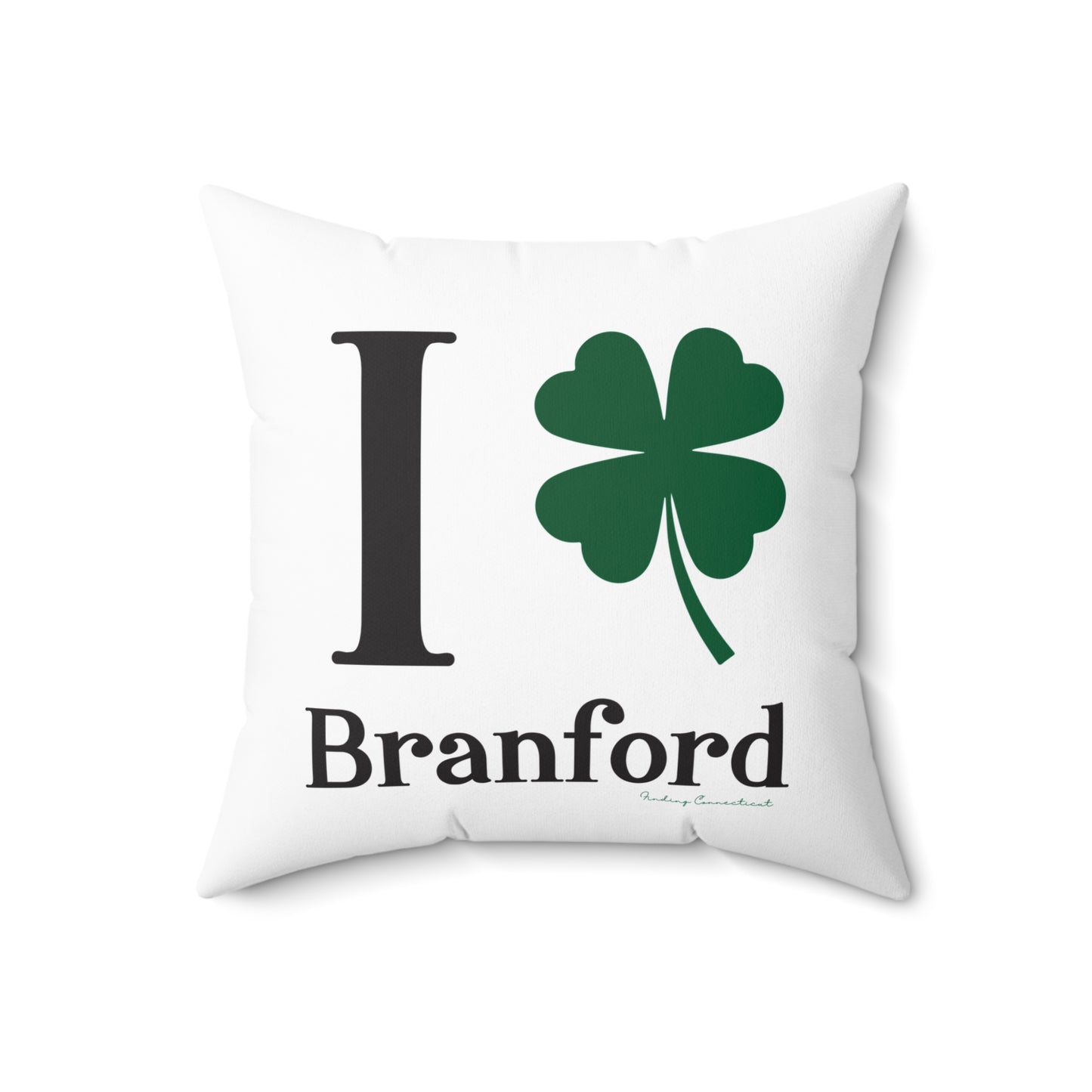 I Clover Branford Spun Polyester Square Pillow