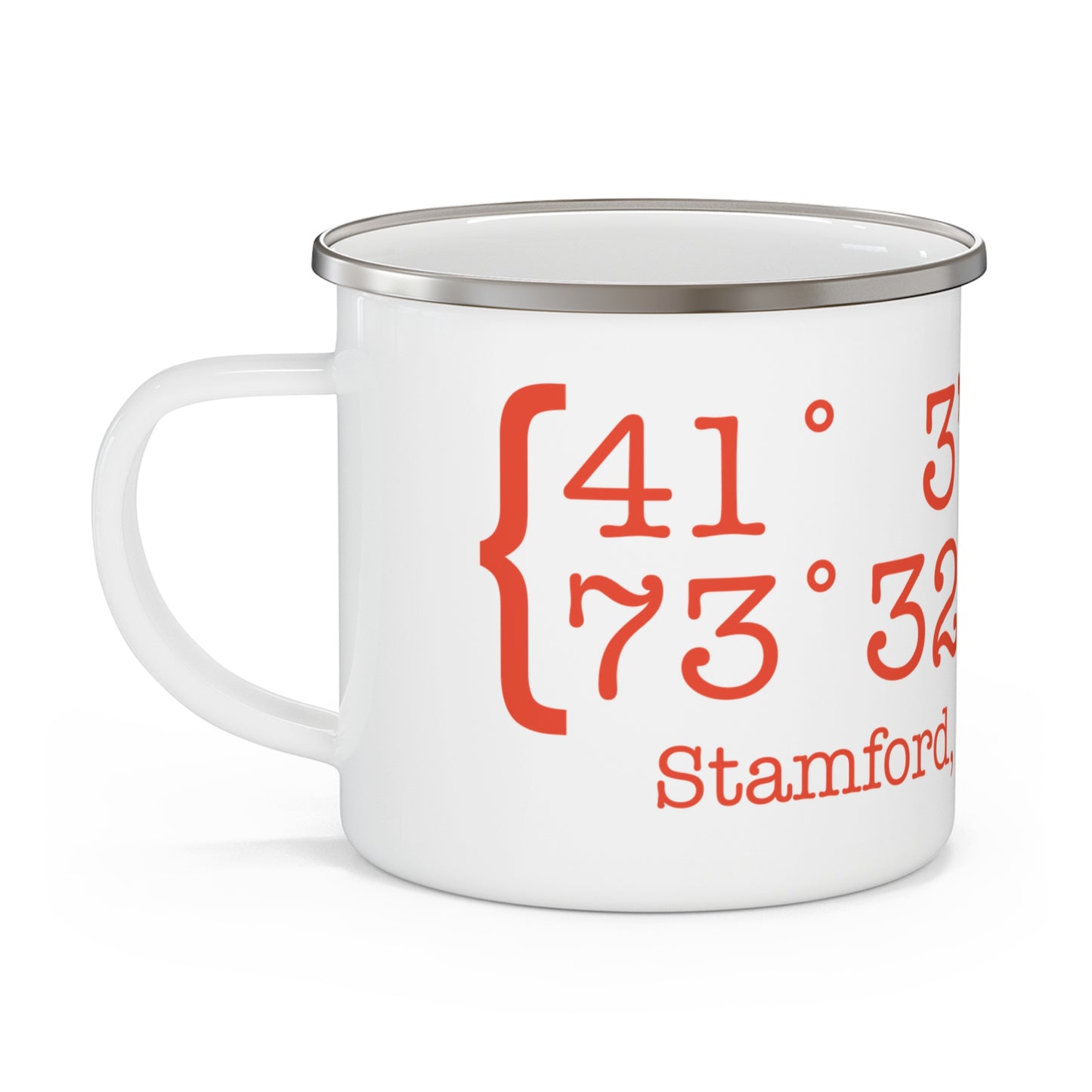 Stamford Coordinates Enamel Camping Mug