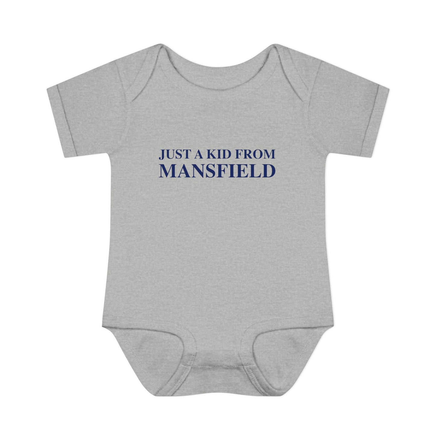 Just a kid from Mansfield Infant Baby Rib Bodysuit