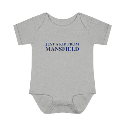 Just a kid from Mansfield Infant Baby Rib Bodysuit