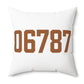 06787 Thomaston Connecticut Zip Code Polyester Square Pillow