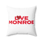 Love Monroe Spun Polyester Square Pillow