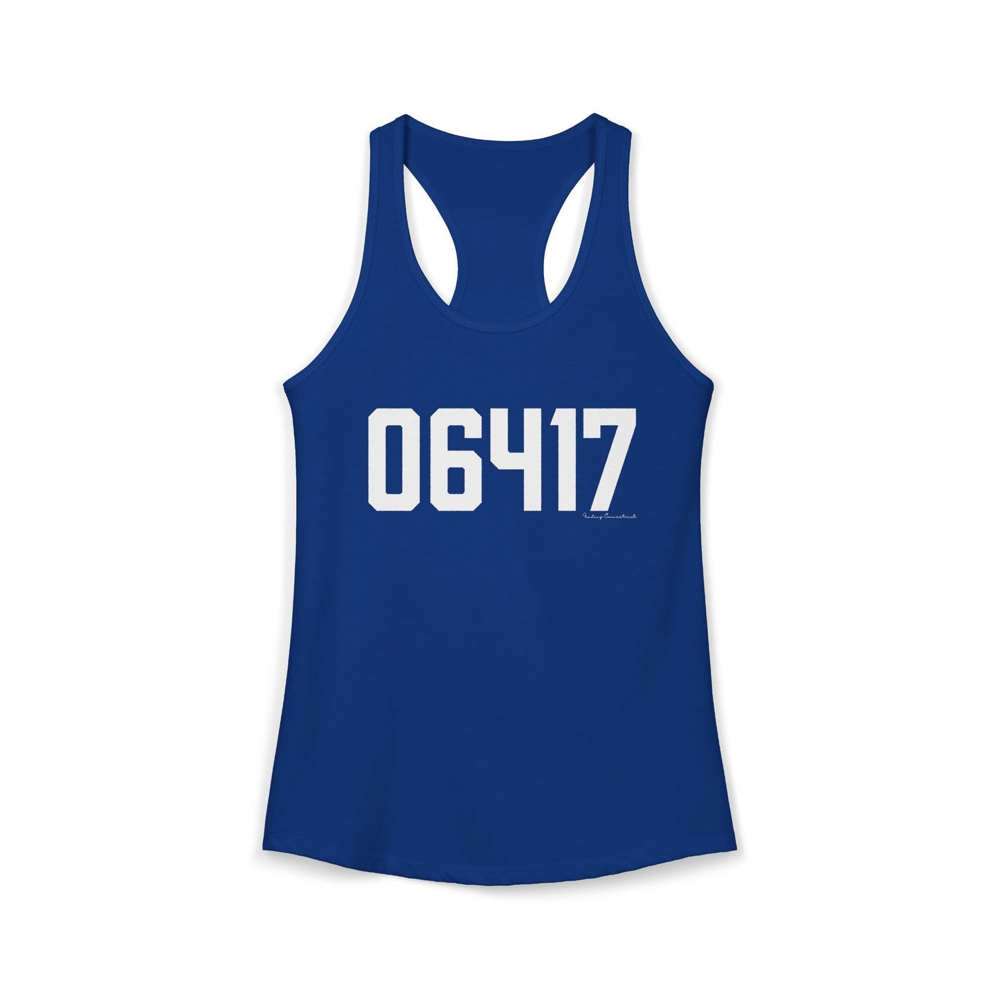 06417 Deep River CT Zip Code Women's Ideal Racerback Tank Top