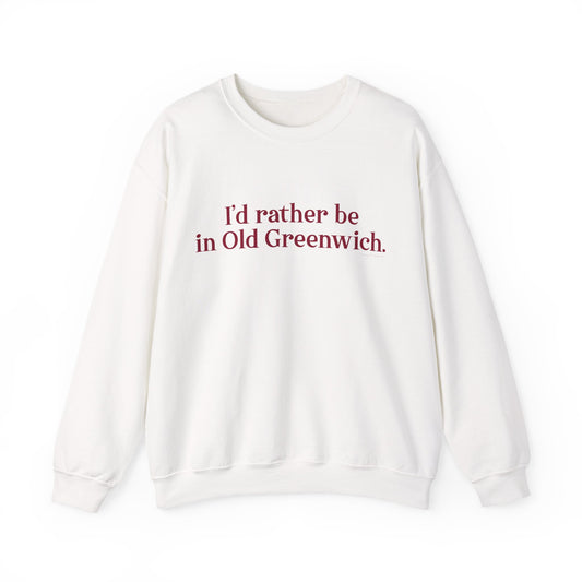 I’d rather be in Old Greenwich Unisex Heavy Blend™ Crewneck Sweatshirt