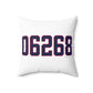 06268 Storrs Connecticut Zip Code Spun Polyester Square Pillow